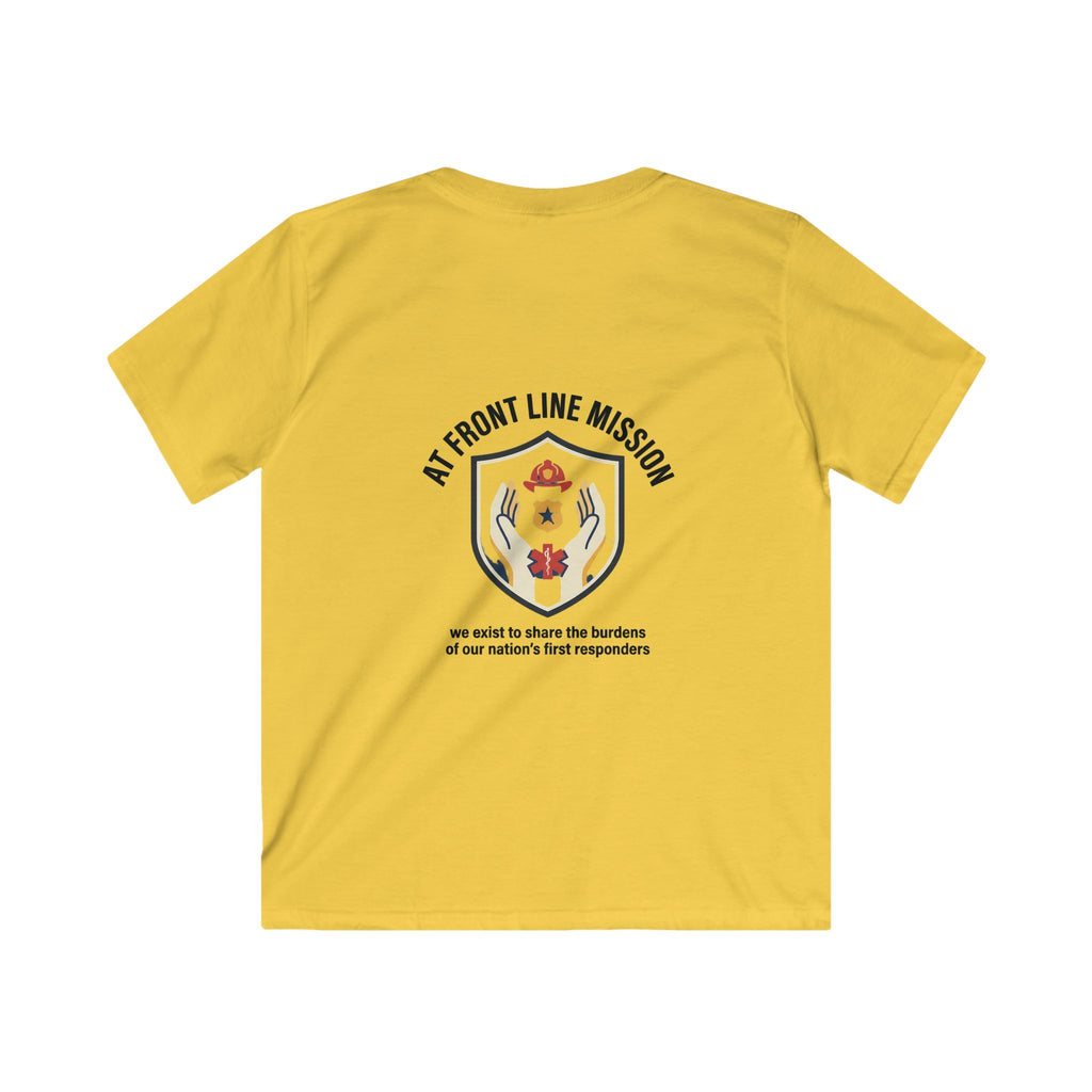At Front Line Mission Kids T‑Shirt — First Responders Tribute Tee