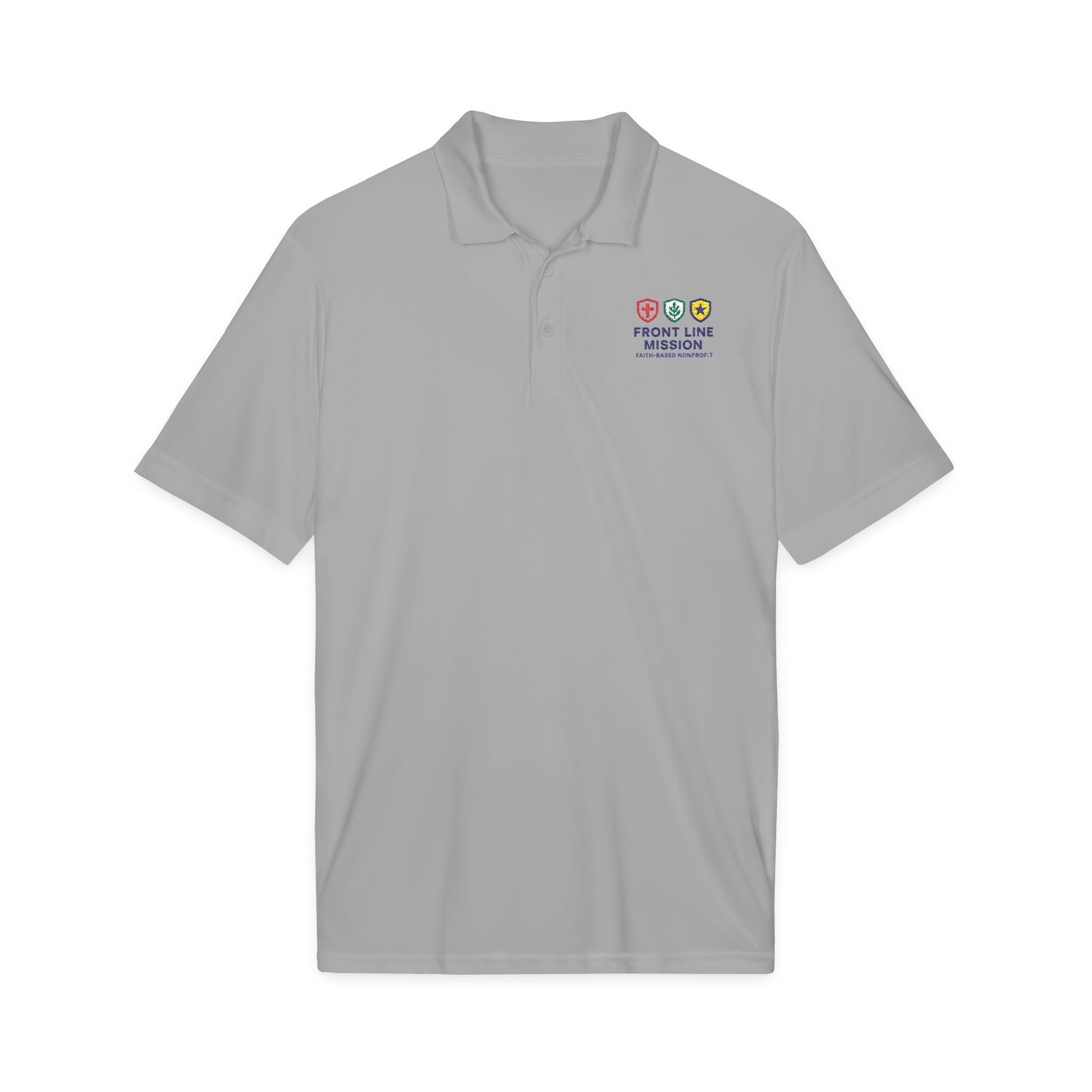 Front Line Mission Embroidered Polo Shirt — Medical, Fire & Police Support