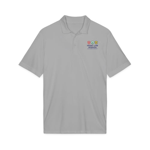 Front Line Mission Embroidered Polo Shirt — Medical, Fire & Police Support