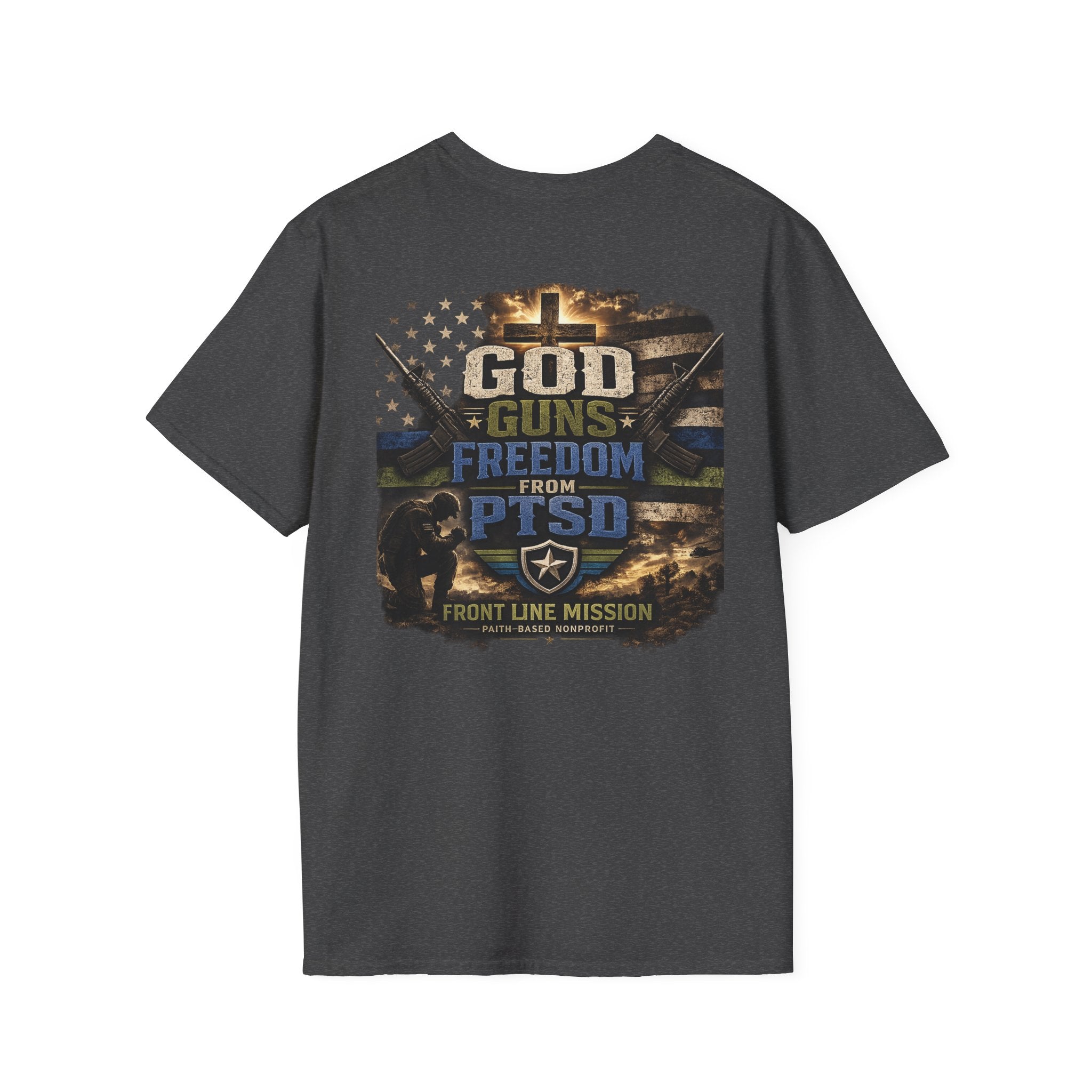 Florida Front Line Mission Tee — Small Chest Logo Volunteer/Charity T-Shirt