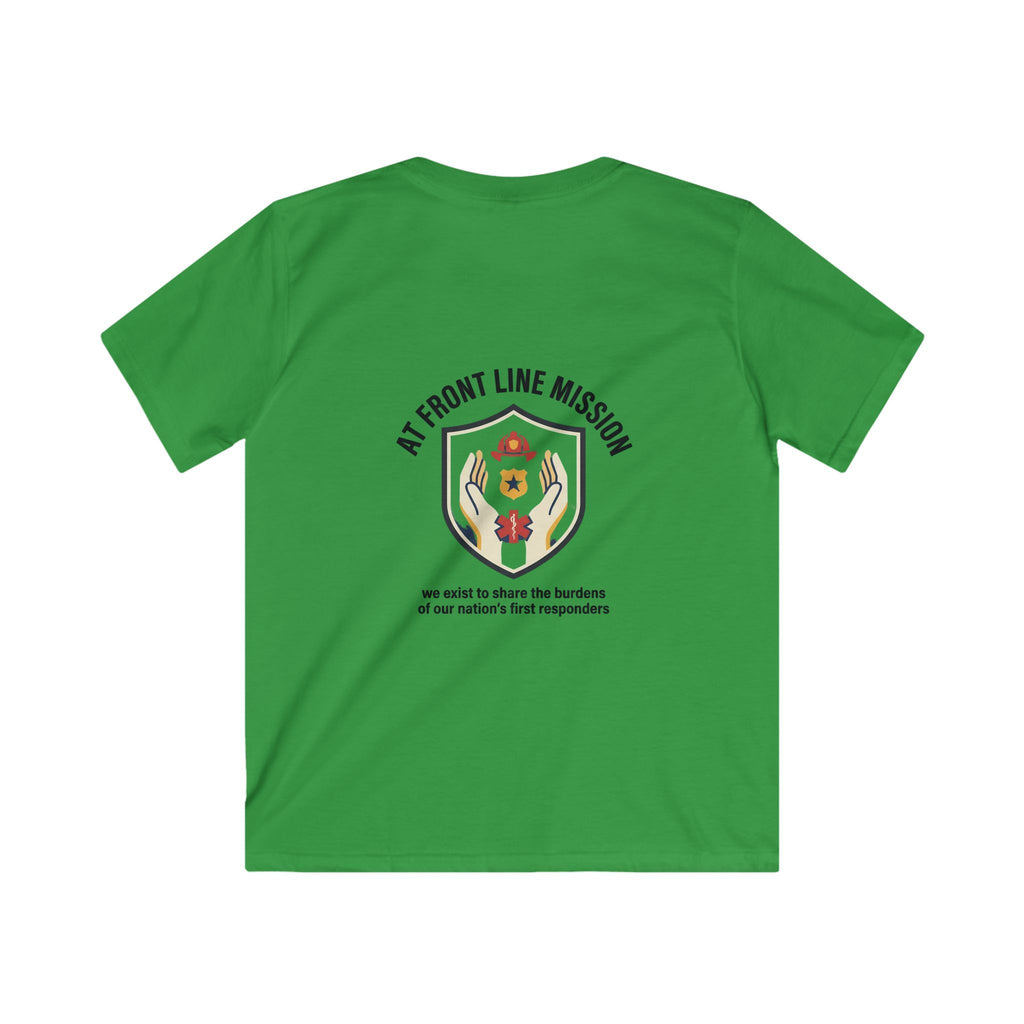 At Front Line Mission Kids T‑Shirt — First Responders Tribute Tee