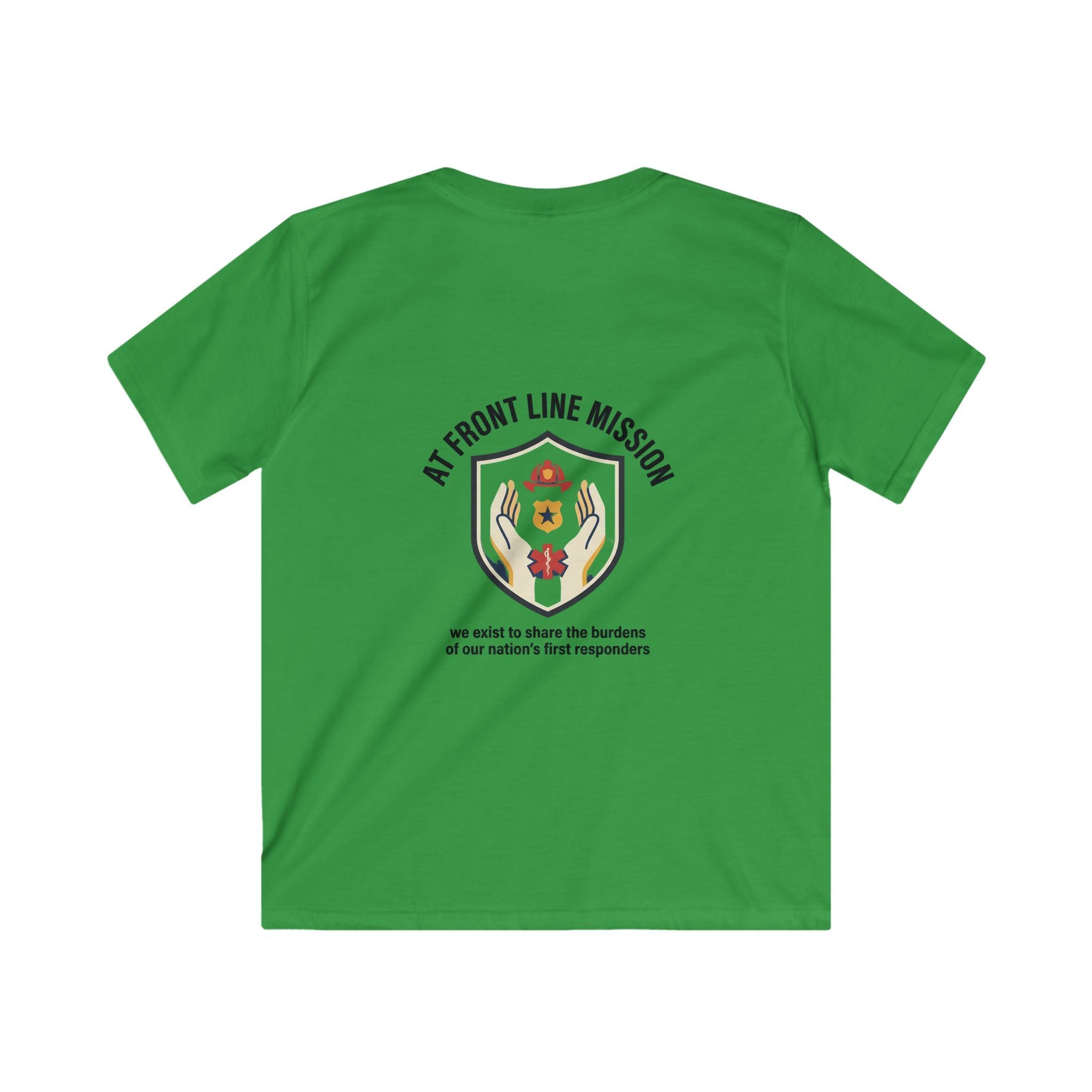 At Front Line Mission Kids T‑Shirt — First Responders Tribute Tee