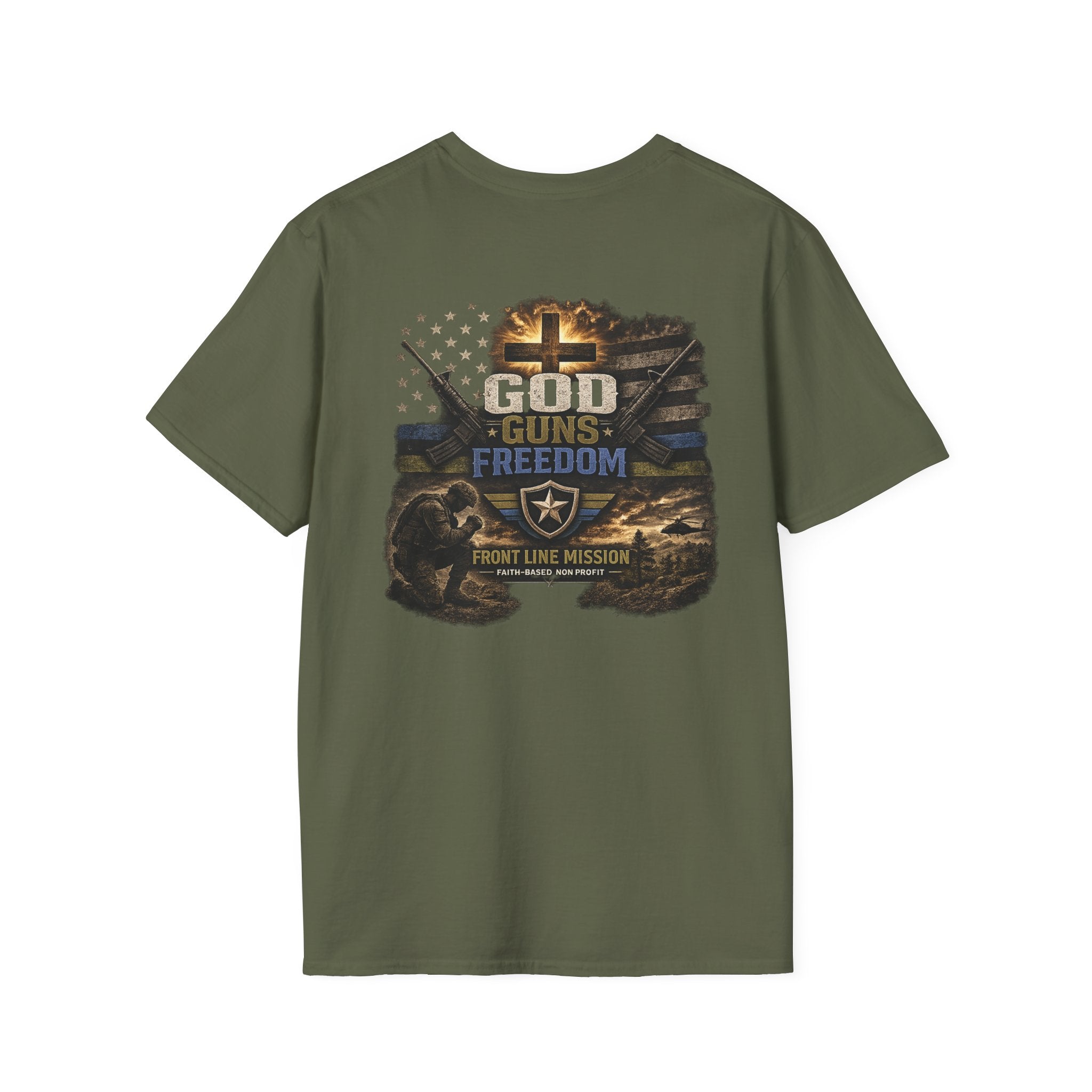 Florida Front Line Mission Tee — Small Chest Logo Volunteer/Charity T-Shirt