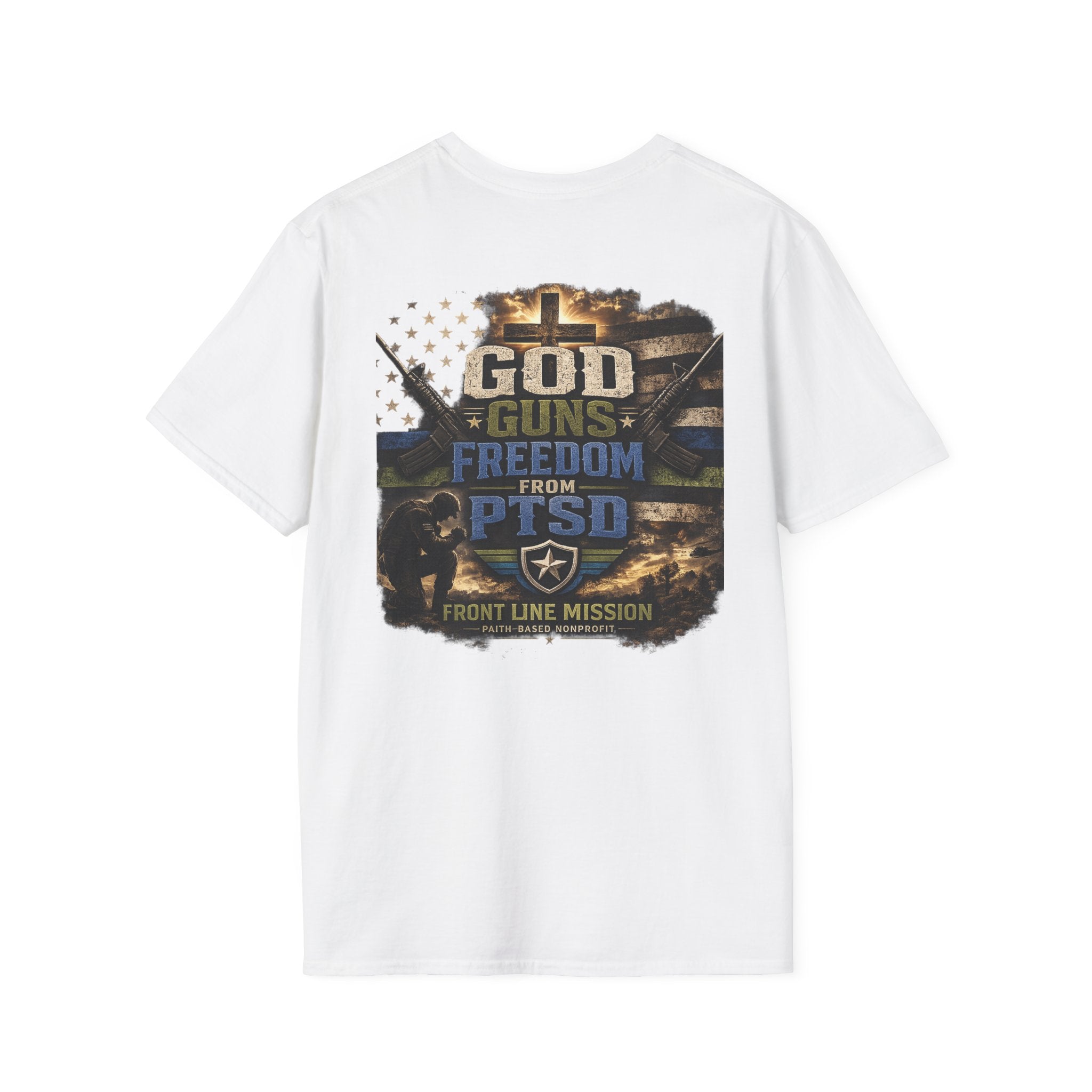 Florida Front Line Mission Tee — Small Chest Logo Volunteer/Charity T-Shirt