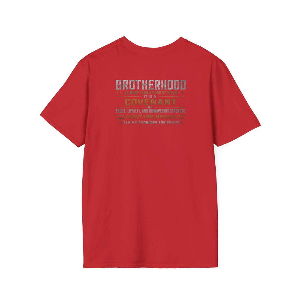 Front Line Mission Logo T‑Shirt — Small Chest Emblem Comfort Tee