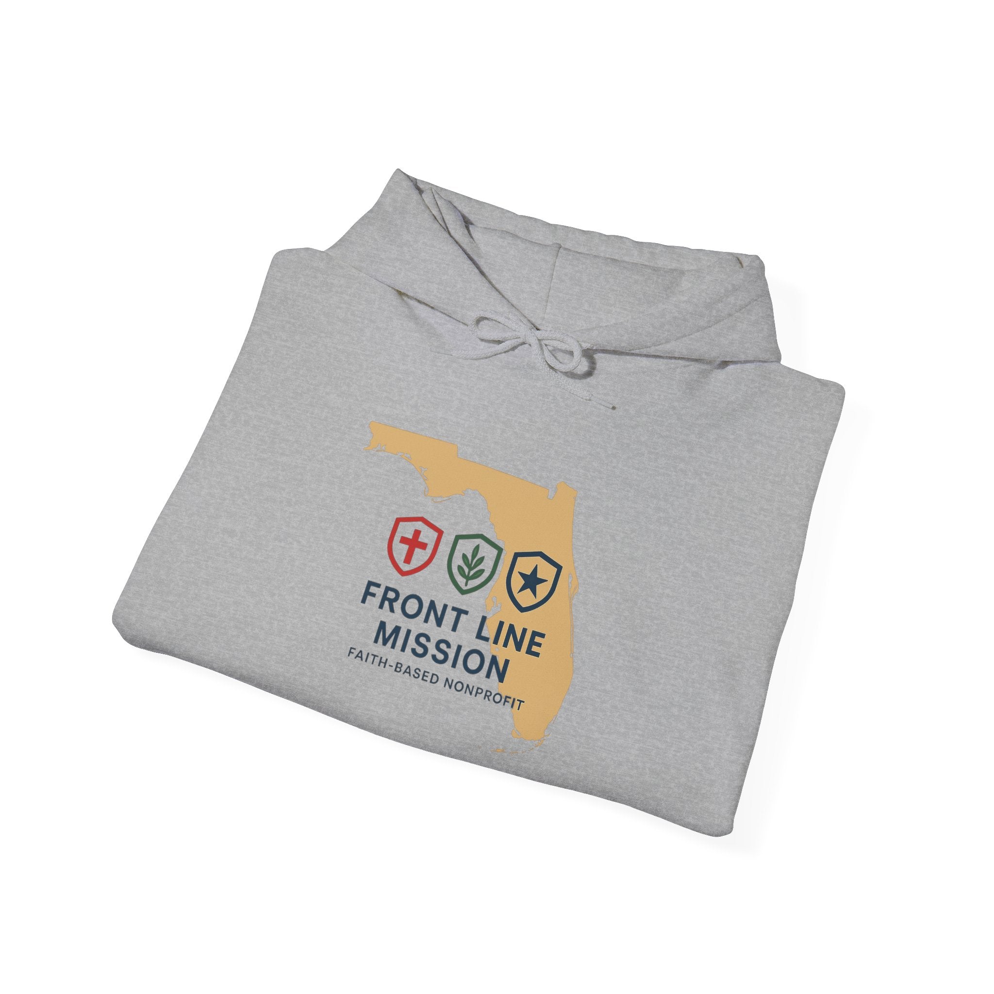 Front Line Mission Florida Hoodie — 'Need. Pray. Tap My Shoulder' Relief Support Hoodie