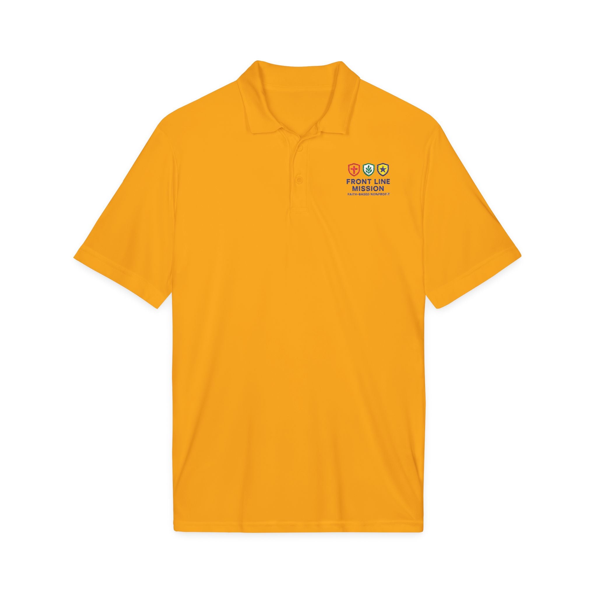 Front Line Mission Embroidered Polo Shirt — Medical, Fire & Police Support