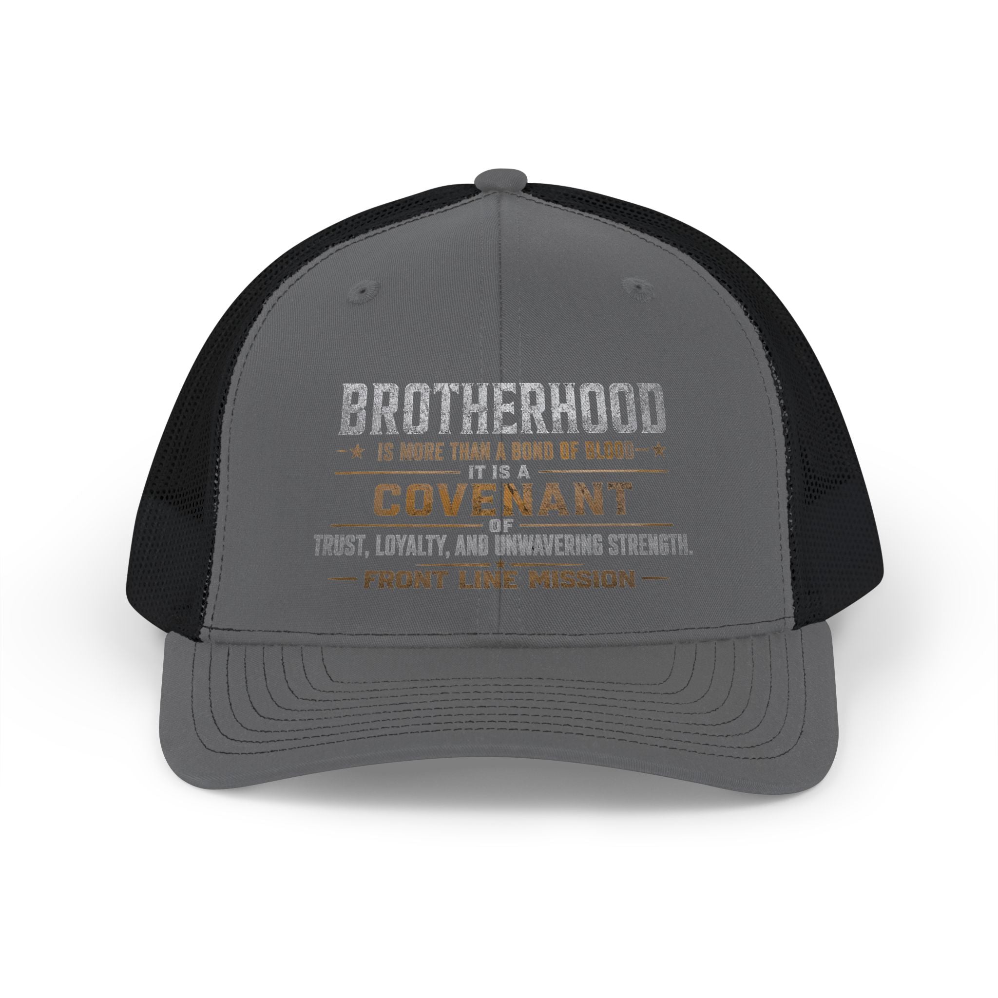 Brotherhood Covenant Trucker Cap — Front Line Mission Snapback