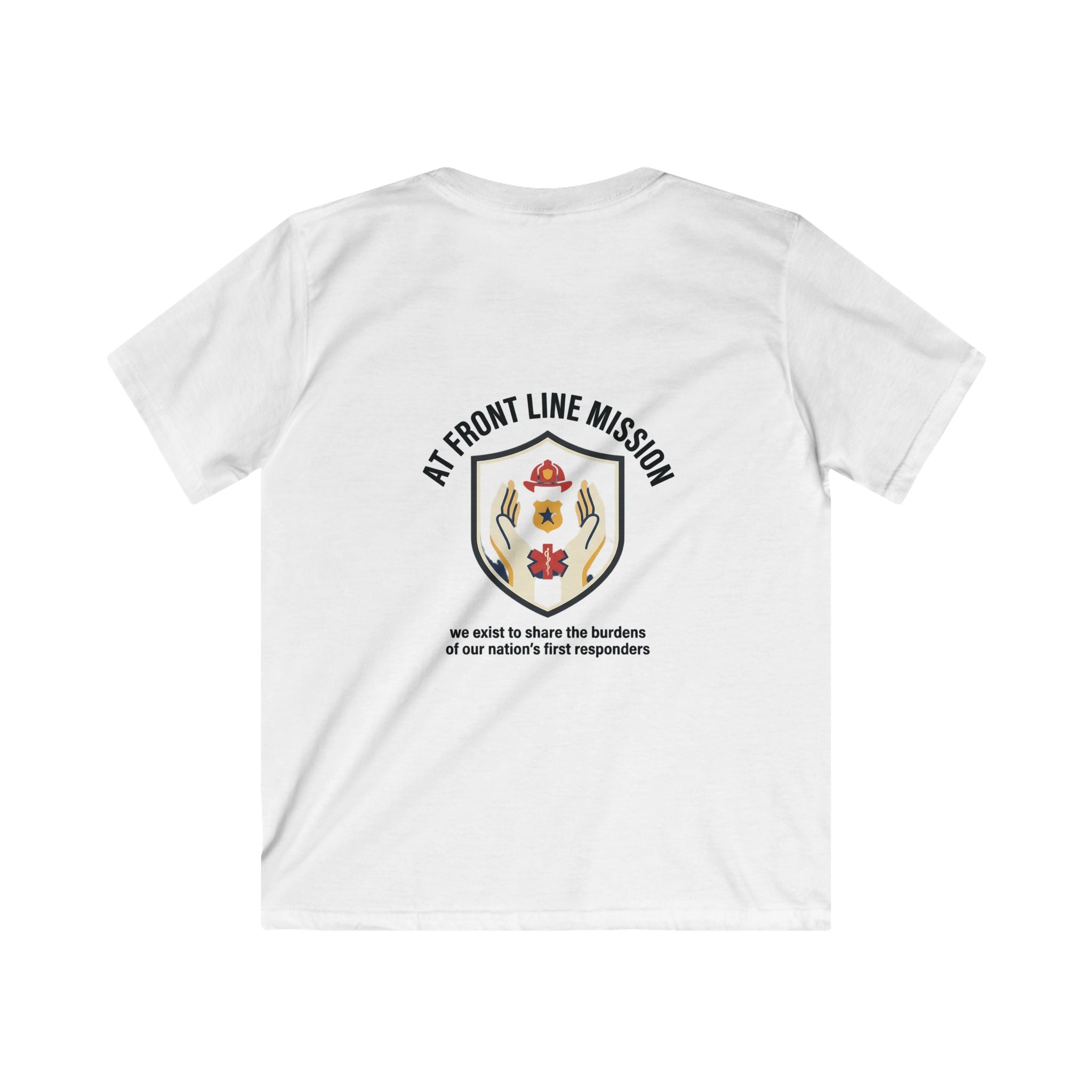 At Front Line Mission Kids T‑Shirt — First Responders Tribute Tee