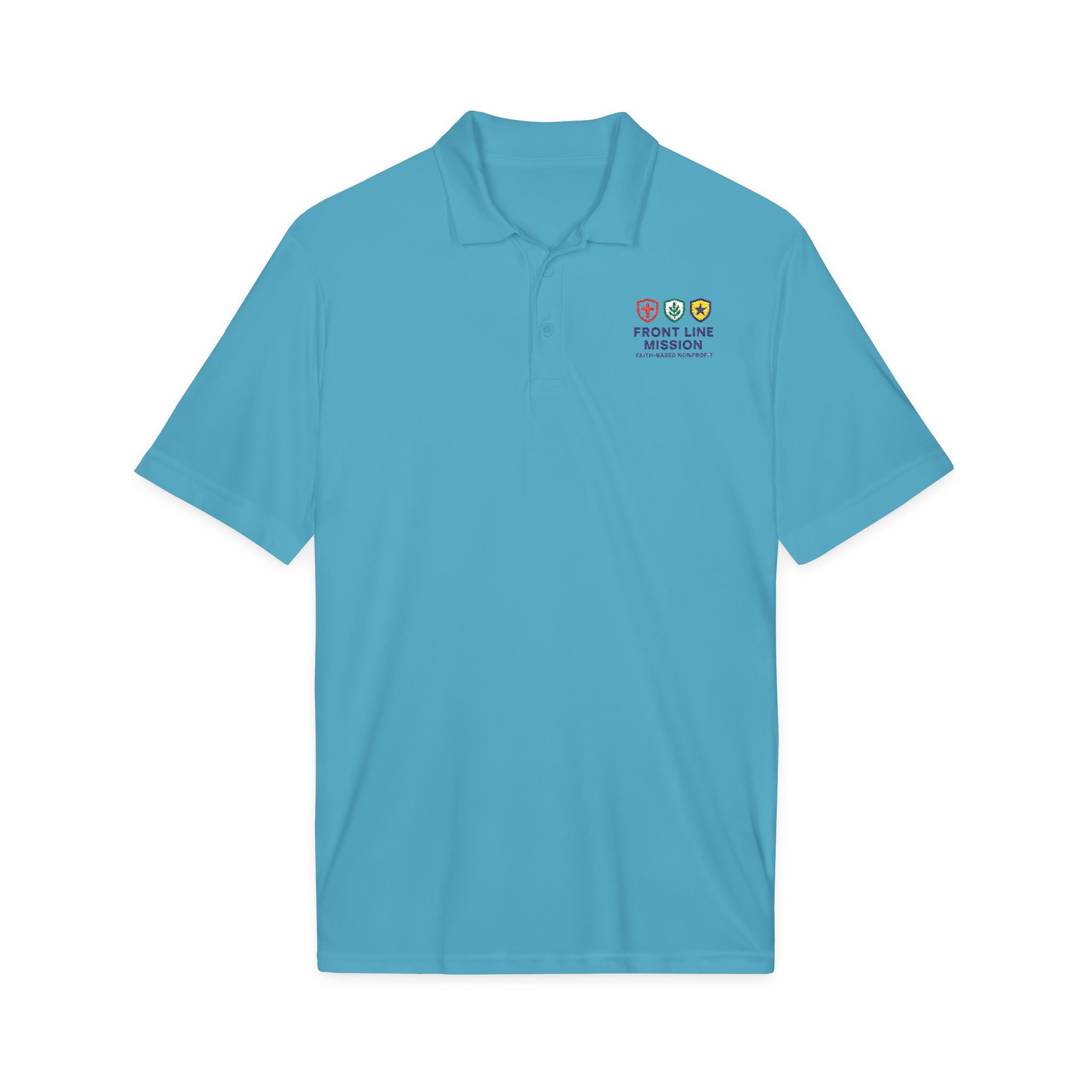 Front Line Mission Embroidered Polo Shirt — Medical, Fire & Police Support