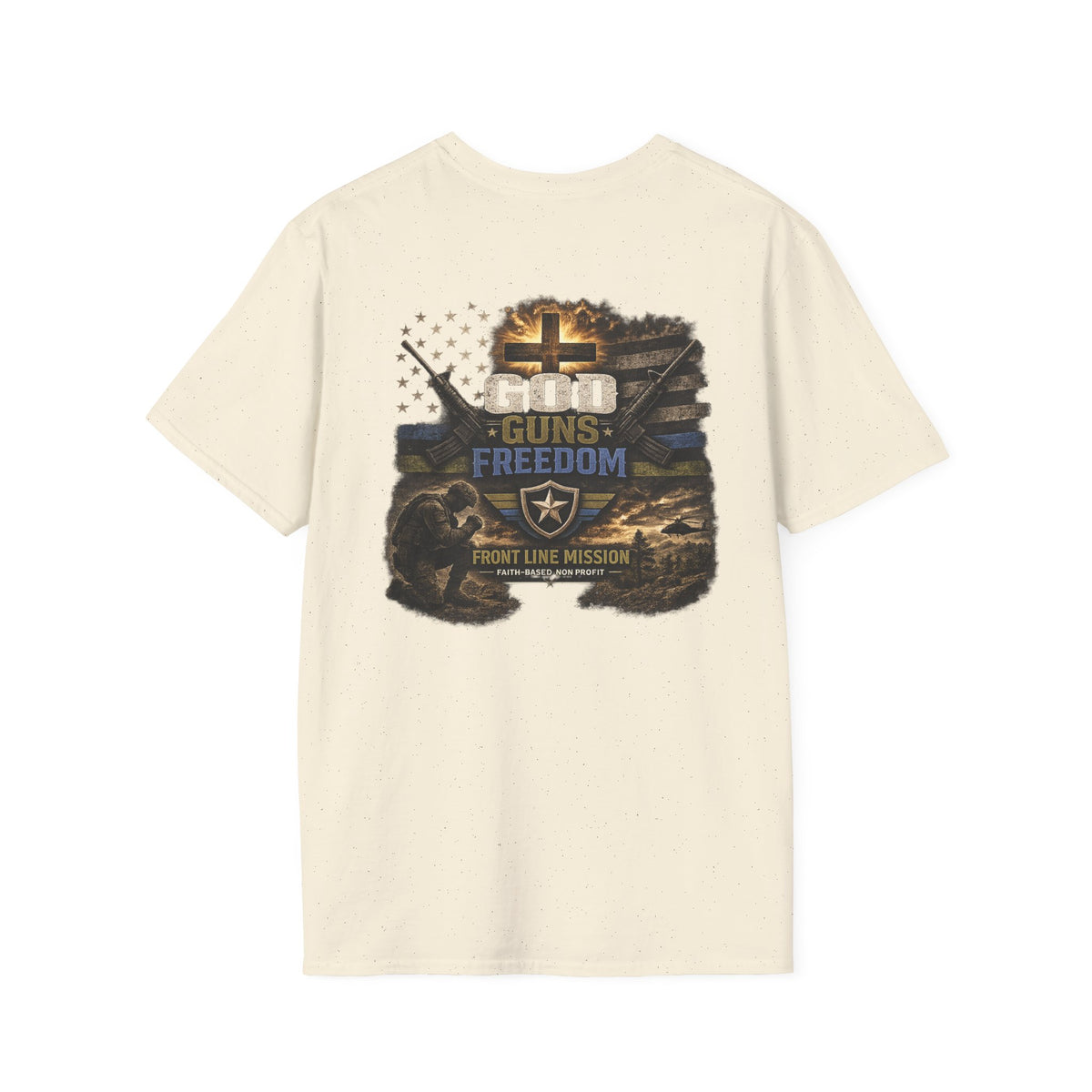 Florida Front Line Mission Tee — Small Chest Logo Volunteer/Charity T-Shirt