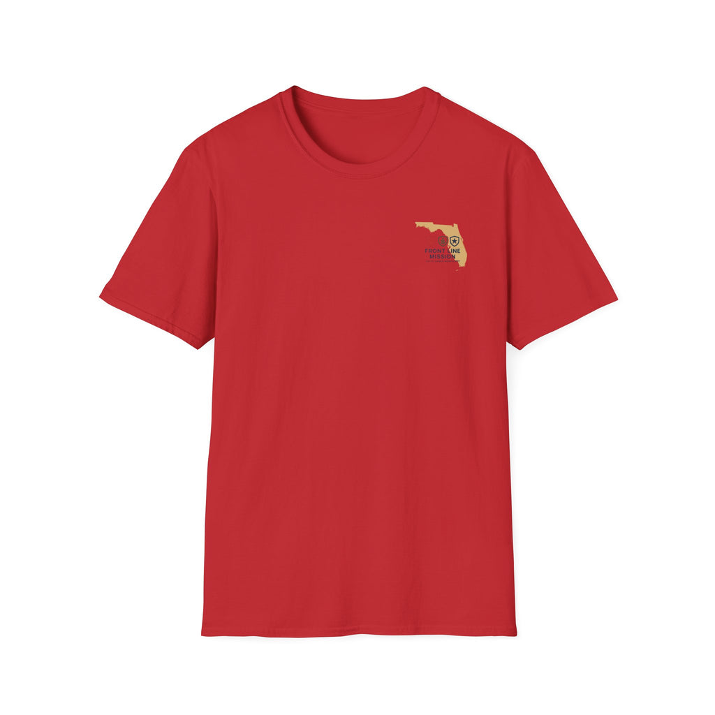Florida Front Line Mission Tee — Small Chest Logo Volunteer/Charity T-Shirt