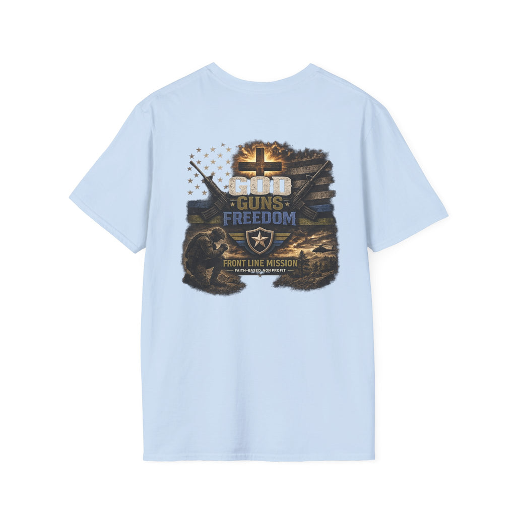 Florida Front Line Mission Tee — Small Chest Logo Volunteer/Charity T-Shirt