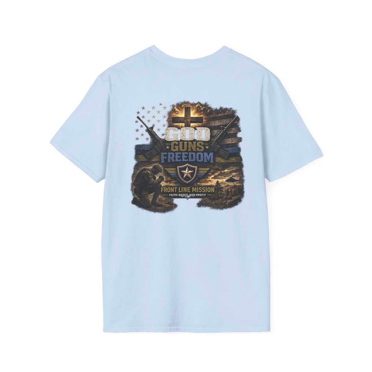Florida Front Line Mission Tee — Small Chest Logo Volunteer/Charity T-Shirt