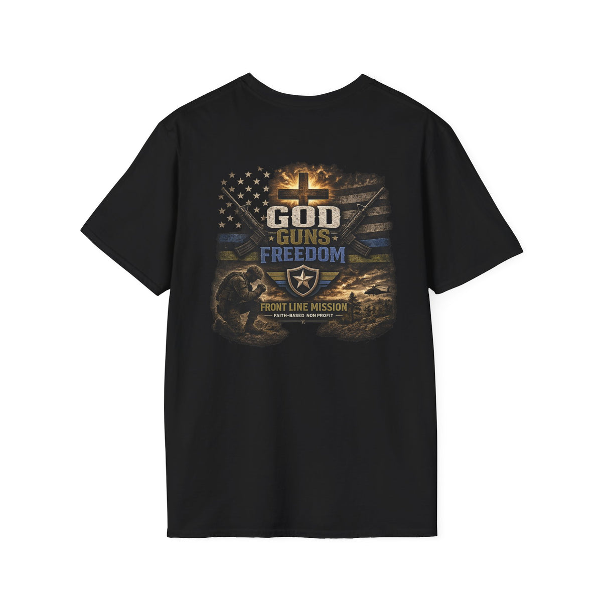 Florida Front Line Mission Tee — Small Chest Logo Volunteer/Charity T-Shirt