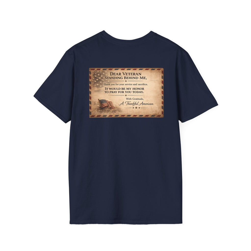 Front Line Mission Logo T‑Shirt — Minimal Small Chest Graphic