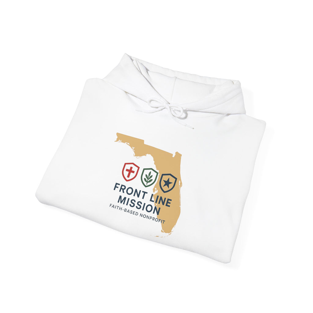 Front Line Mission Florida Hoodie — 'Need. Pray. Tap My Shoulder' Relief Support Hoodie