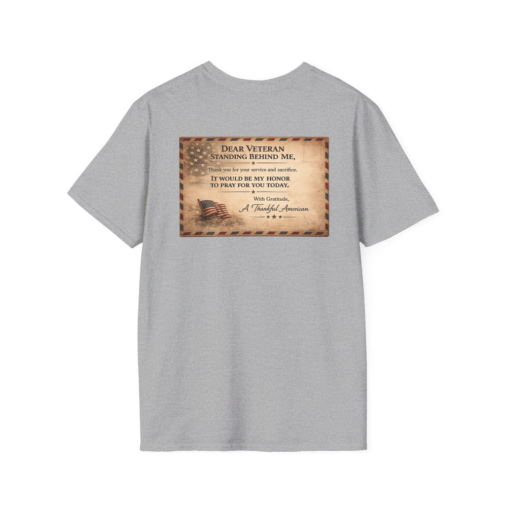 Front Line Mission Logo T‑Shirt — Minimal Small Chest Graphic