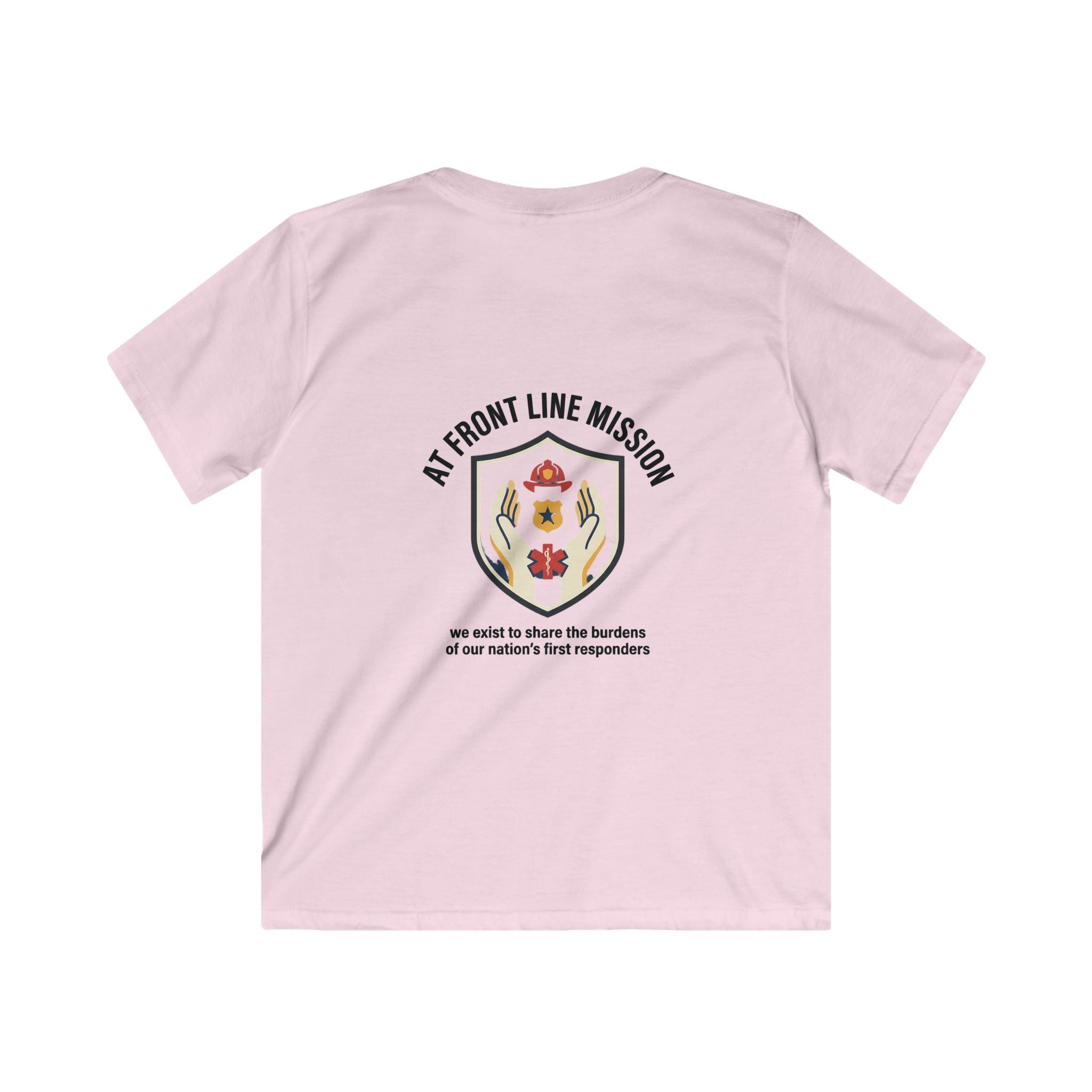 At Front Line Mission Kids T‑Shirt — First Responders Tribute Tee