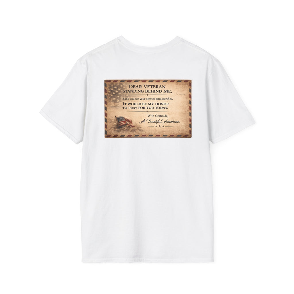 Front Line Mission Logo T‑Shirt — Minimal Small Chest Graphic