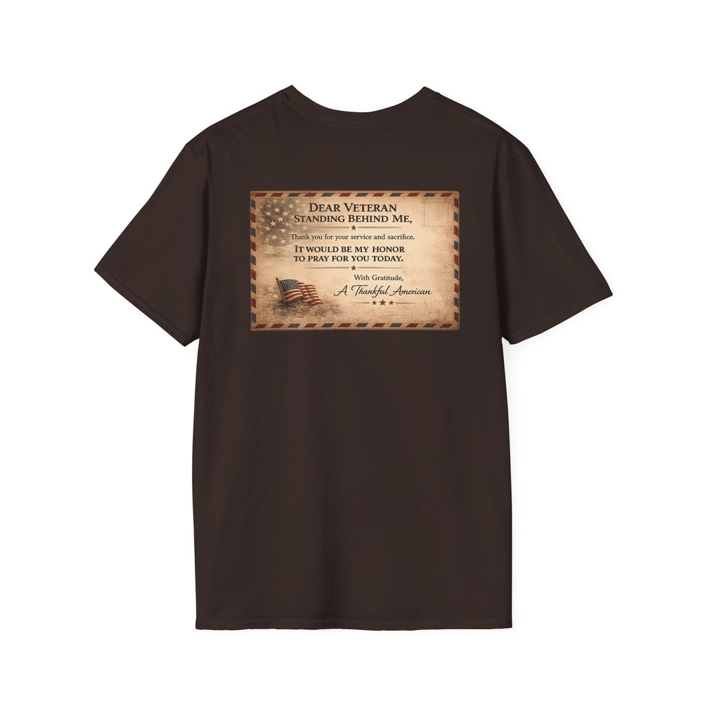 Front Line Mission Logo T‑Shirt — Minimal Small Chest Graphic