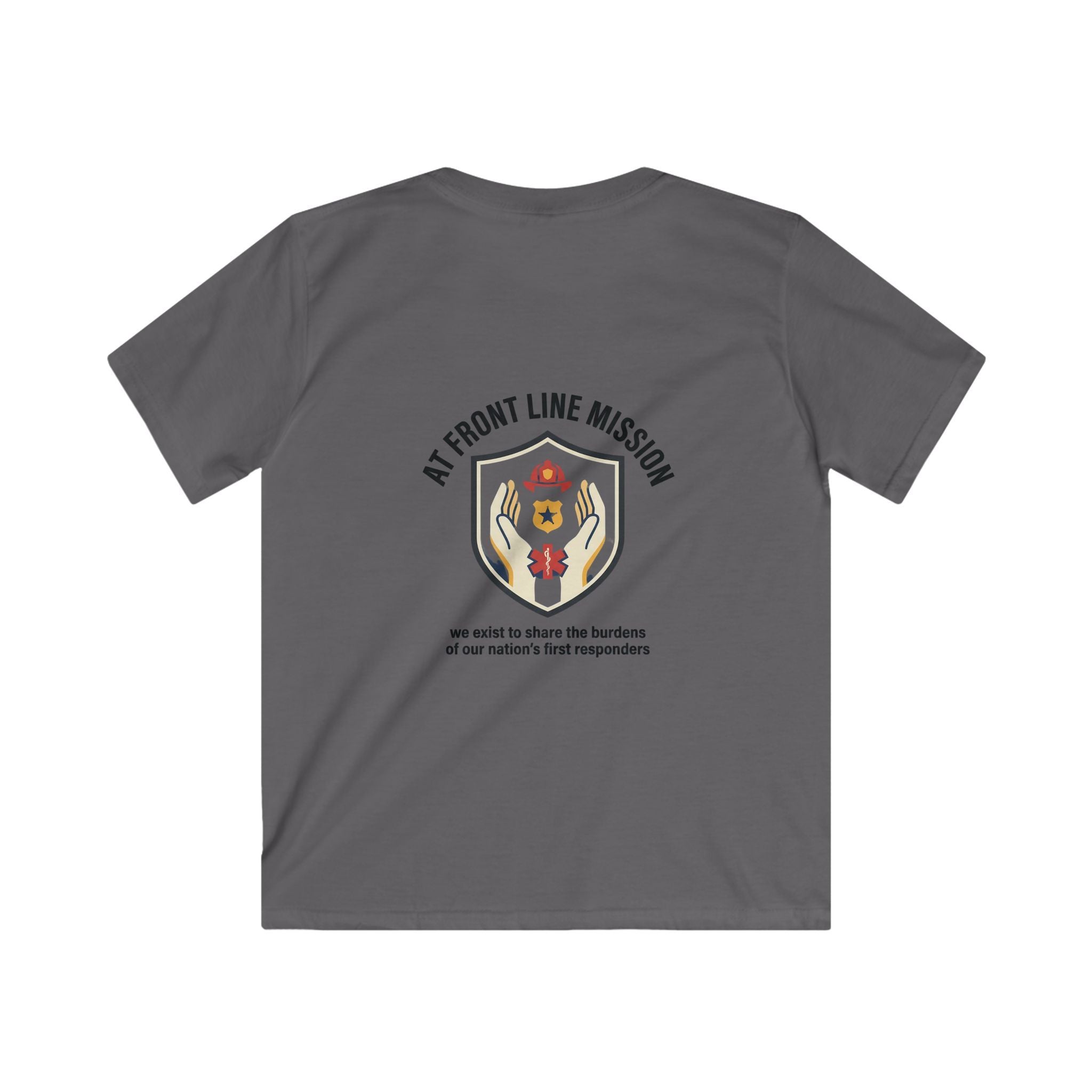 At Front Line Mission Kids T‑Shirt — First Responders Tribute Tee