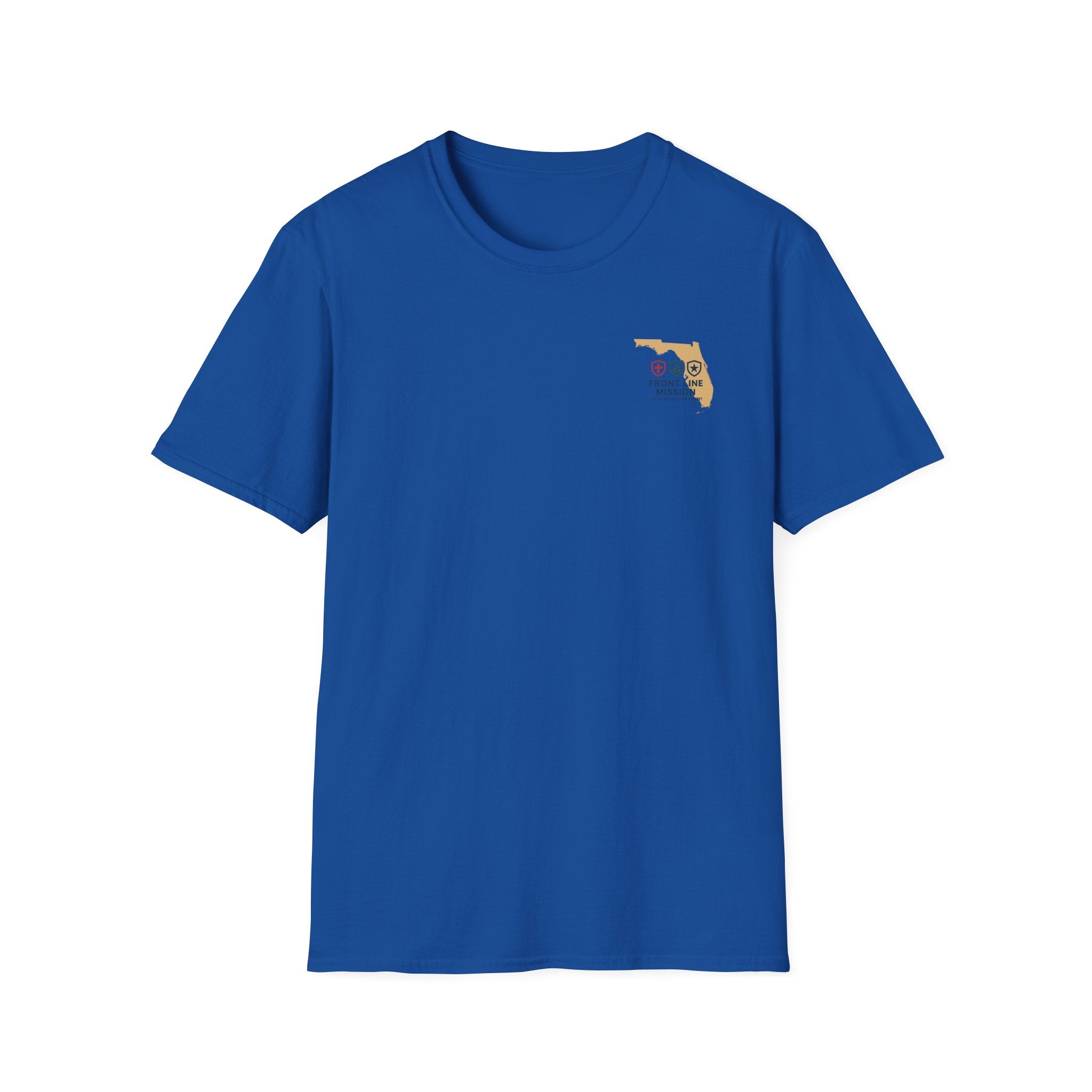 Florida Front Line Mission Tee — Small Chest Logo Volunteer/Charity T-Shirt