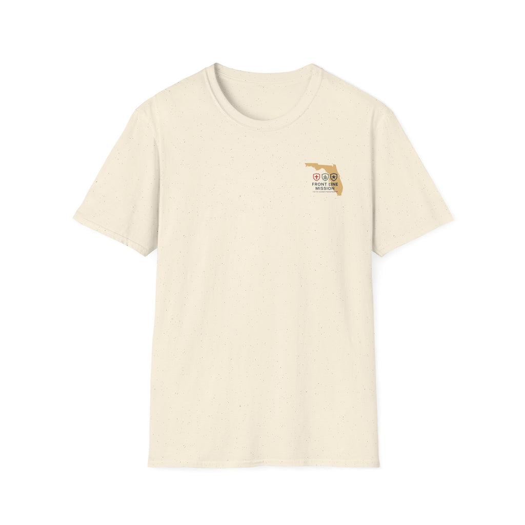 Florida Front Line Mission Tee — Small Chest Logo Volunteer/Charity T-Shirt