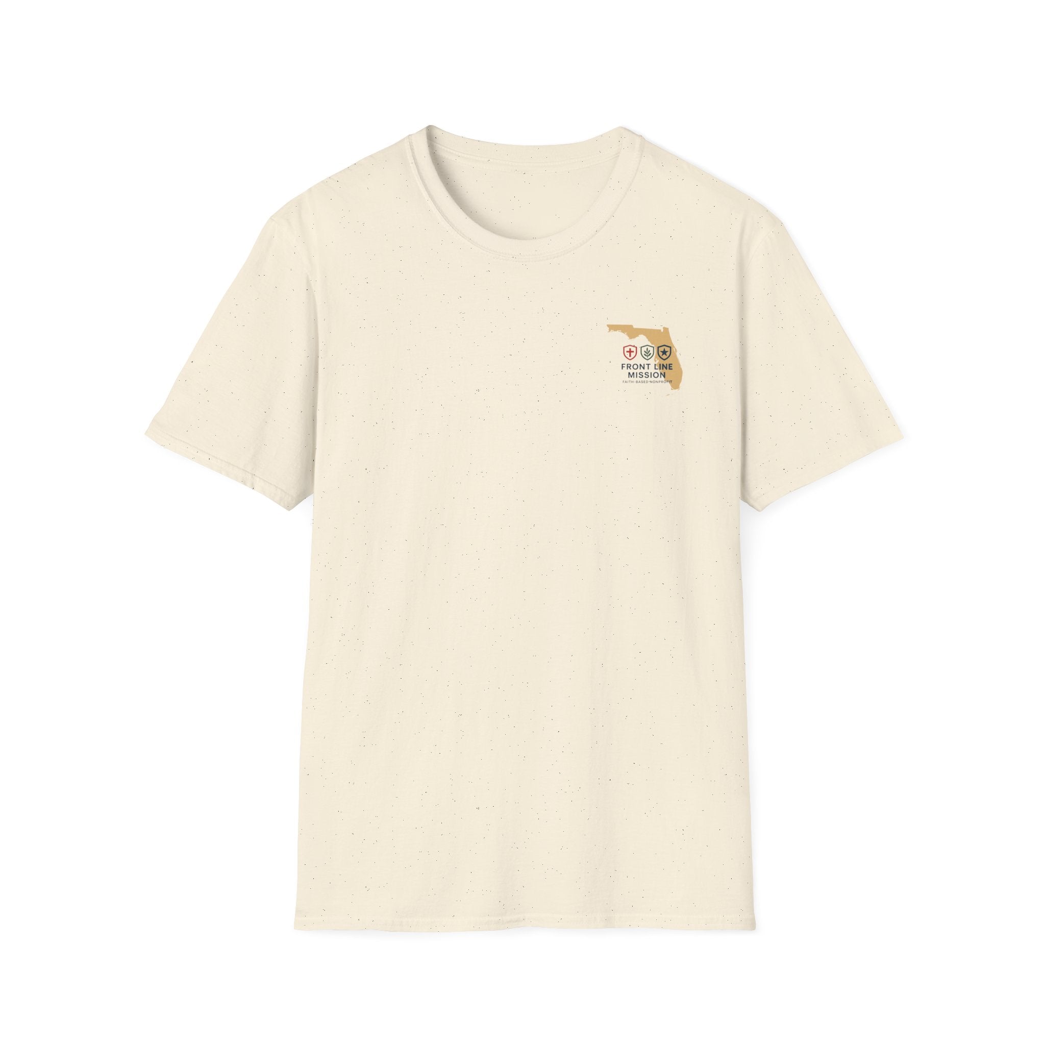 Florida Front Line Mission Tee — Small Chest Logo Volunteer/Charity T-Shirt