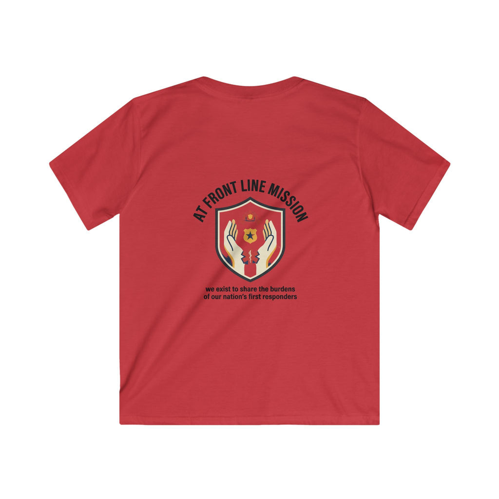 At Front Line Mission Kids T‑Shirt — First Responders Tribute Tee