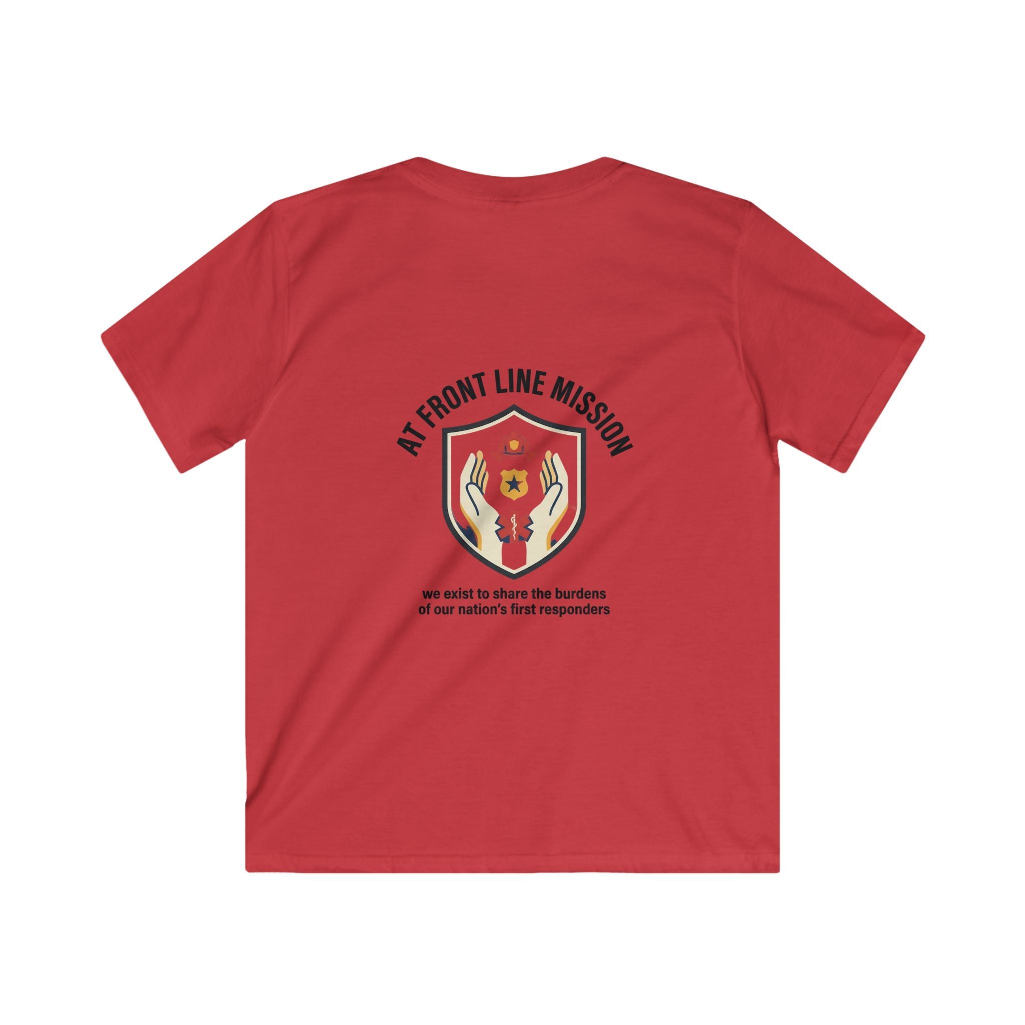 At Front Line Mission Kids T‑Shirt — First Responders Tribute Tee