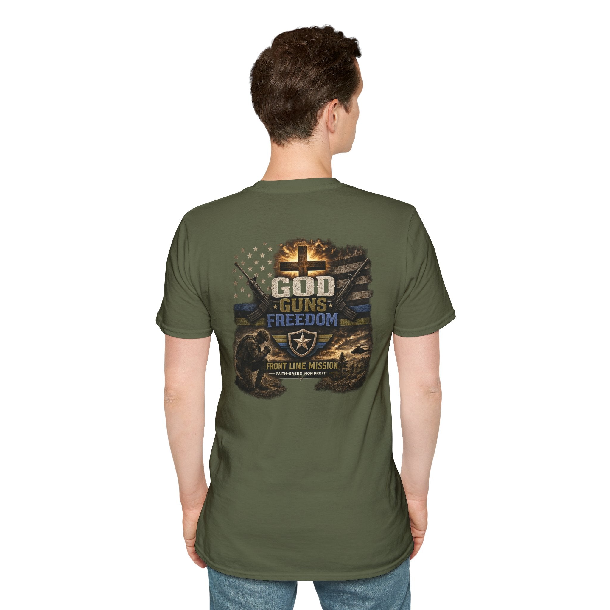 Florida Front Line Mission Tee — Small Chest Logo Volunteer/Charity T-Shirt