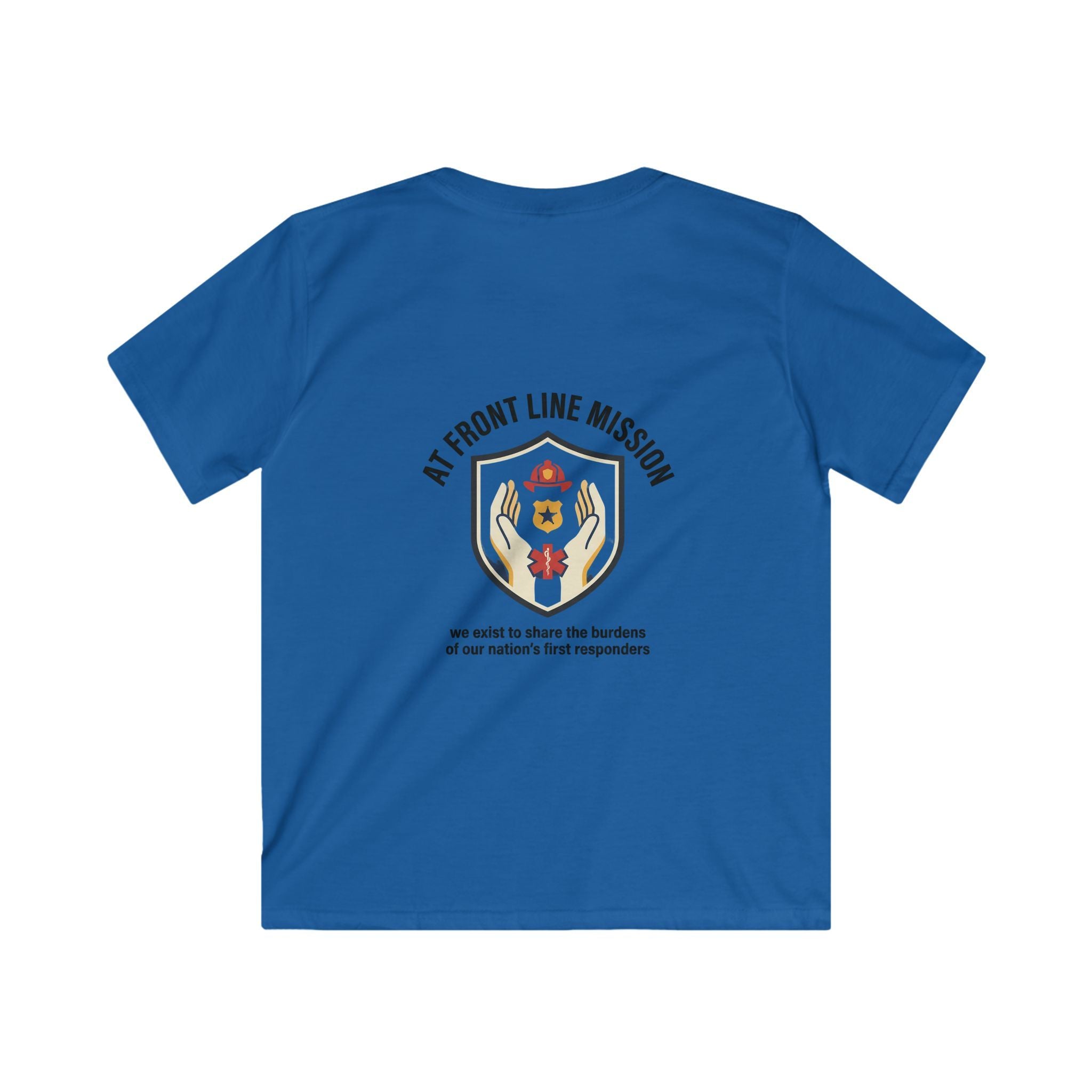 At Front Line Mission Kids T‑Shirt — First Responders Tribute Tee