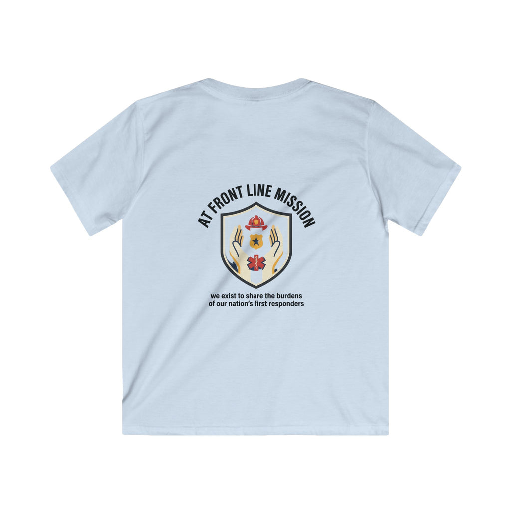 At Front Line Mission Kids T‑Shirt — First Responders Tribute Tee