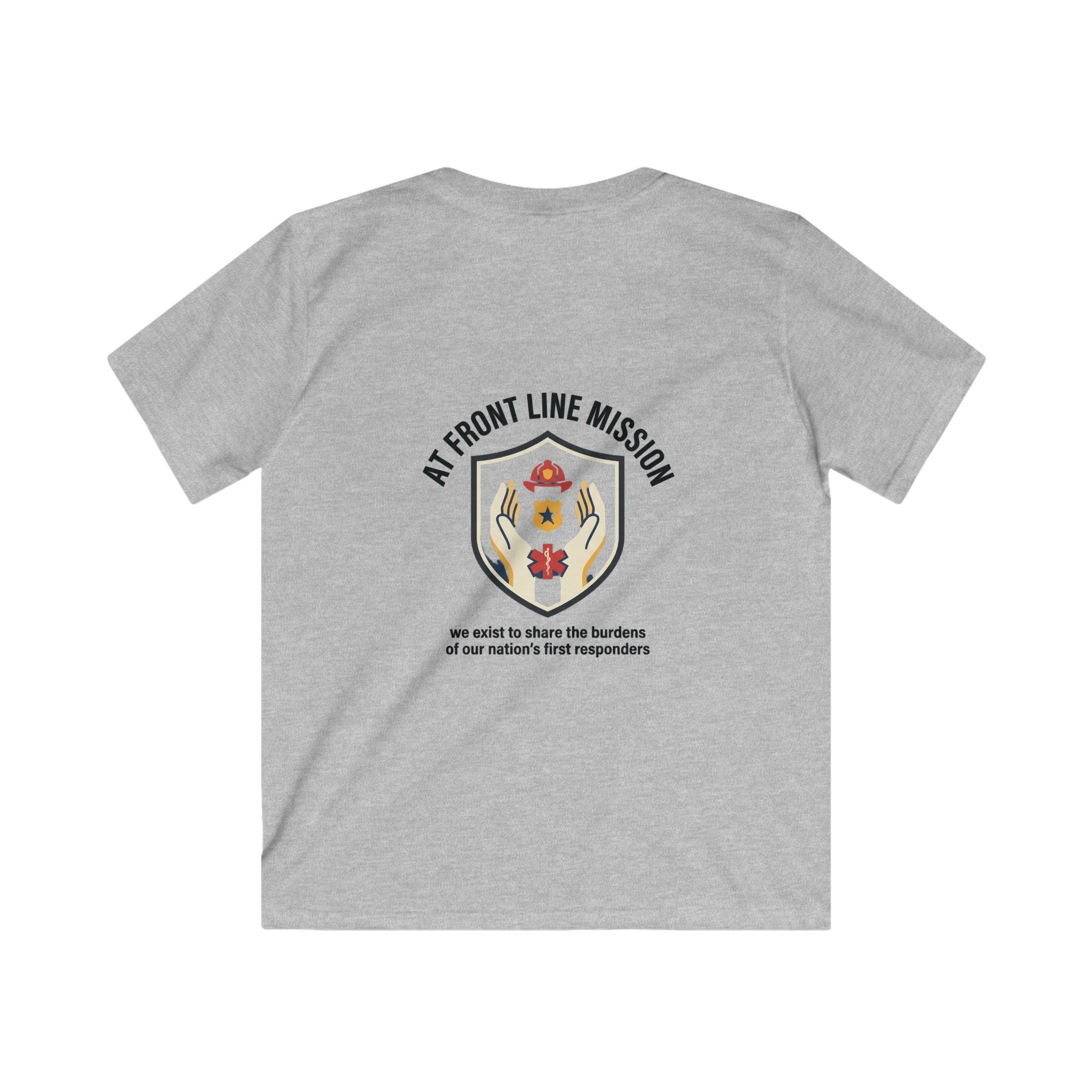 At Front Line Mission Kids T‑Shirt — First Responders Tribute Tee