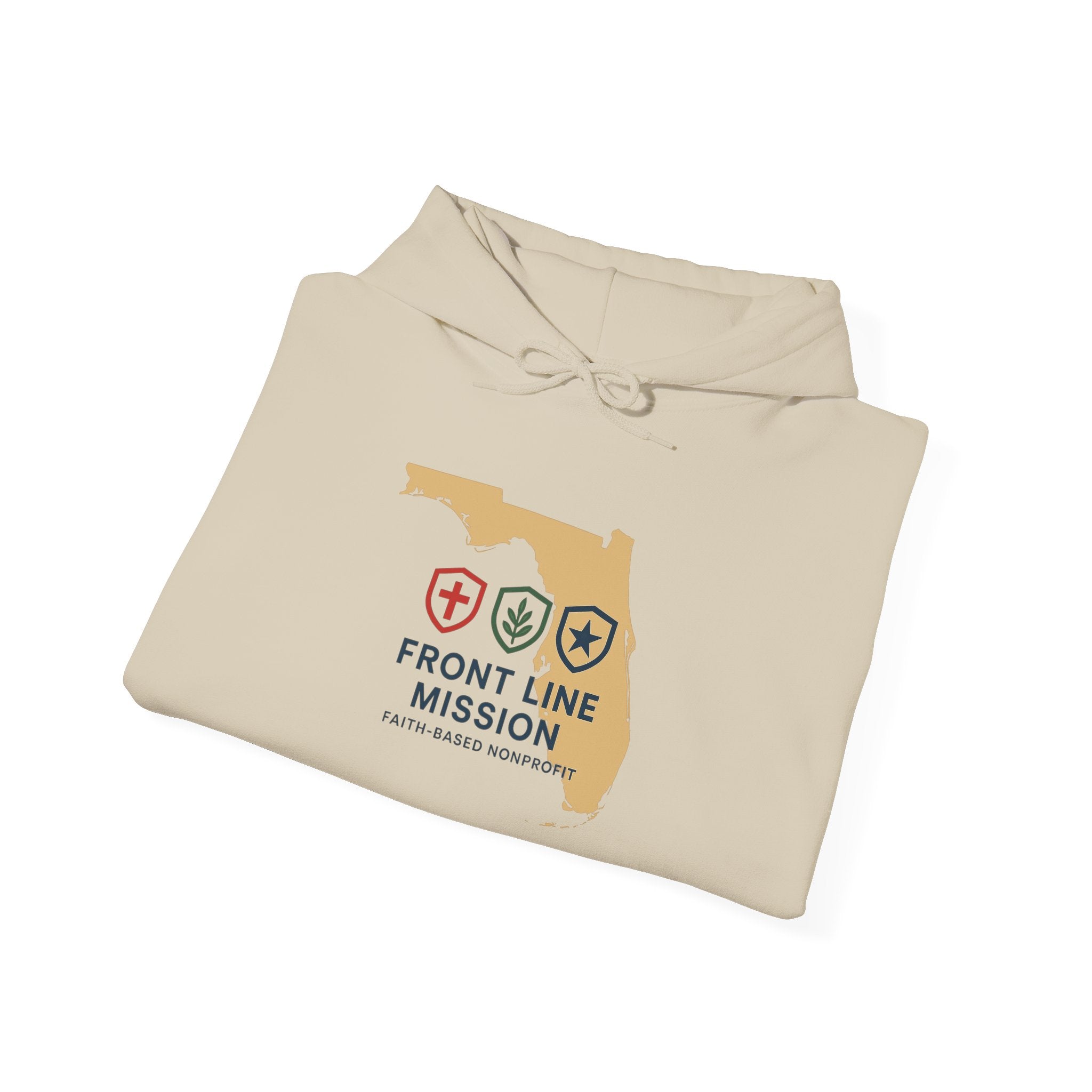 Front Line Mission Florida Hoodie — 'Need. Pray. Tap My Shoulder' Relief Support Hoodie