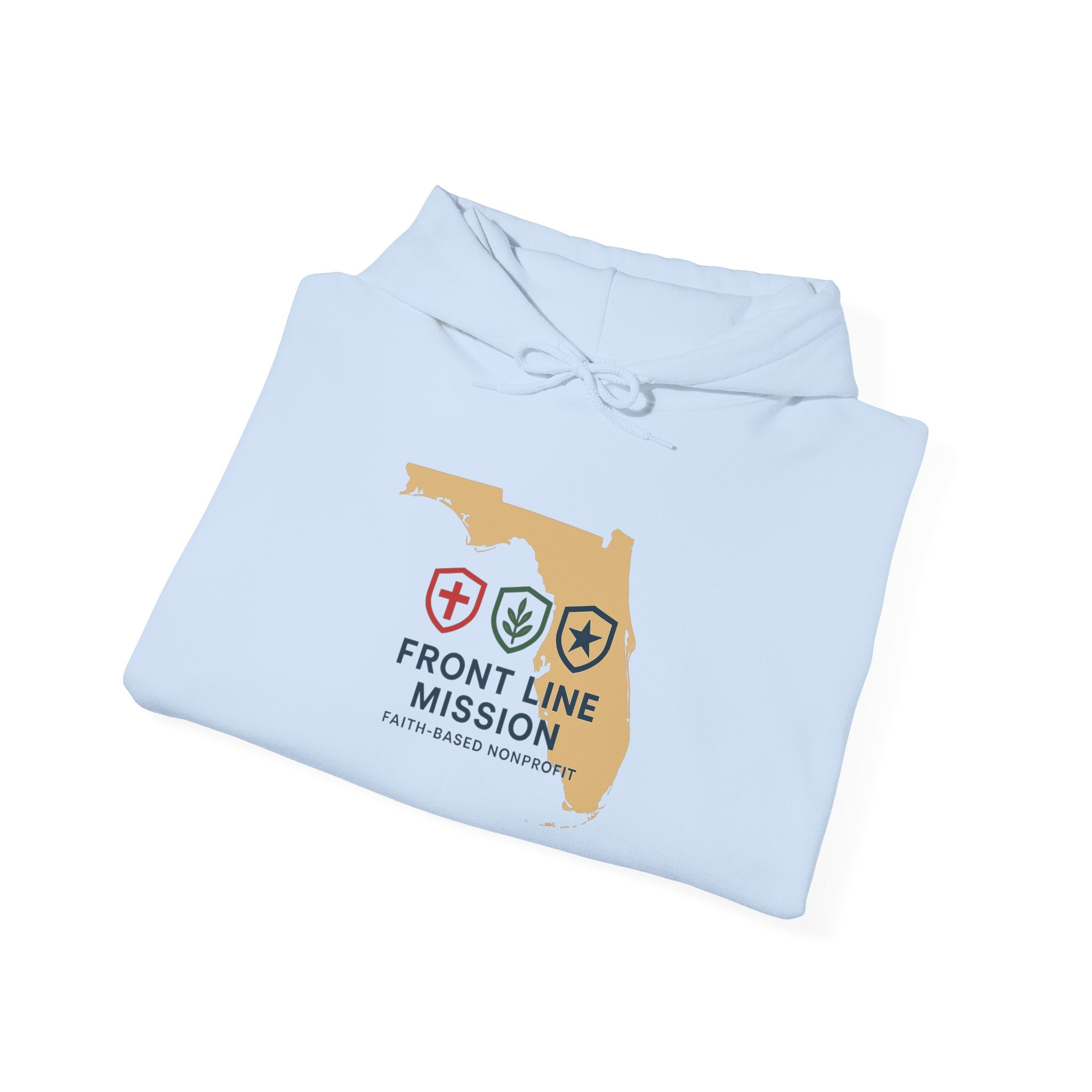 Front Line Mission Florida Hoodie — 'Need. Pray. Tap My Shoulder' Relief Support Hoodie