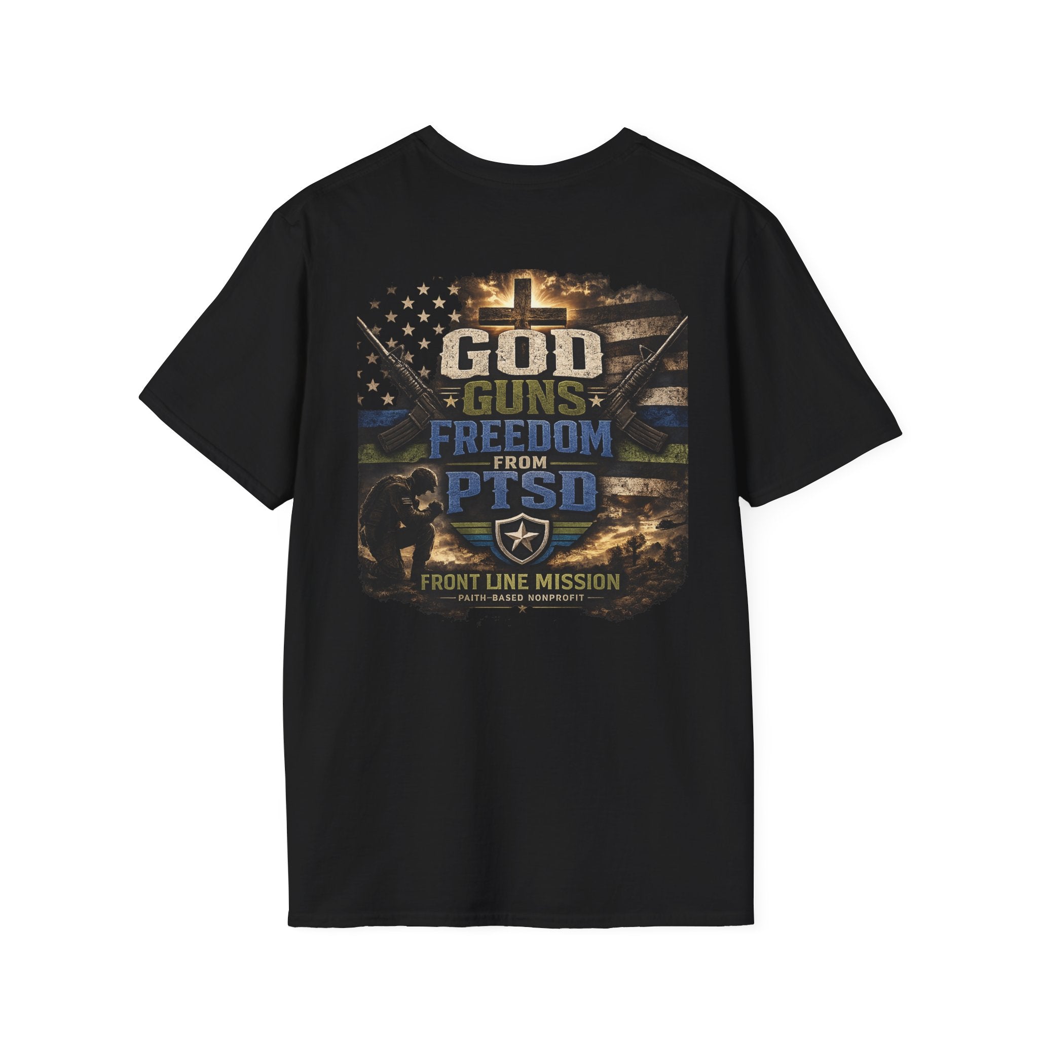Florida Front Line Mission Tee — Small Chest Logo Volunteer/Charity T-Shirt