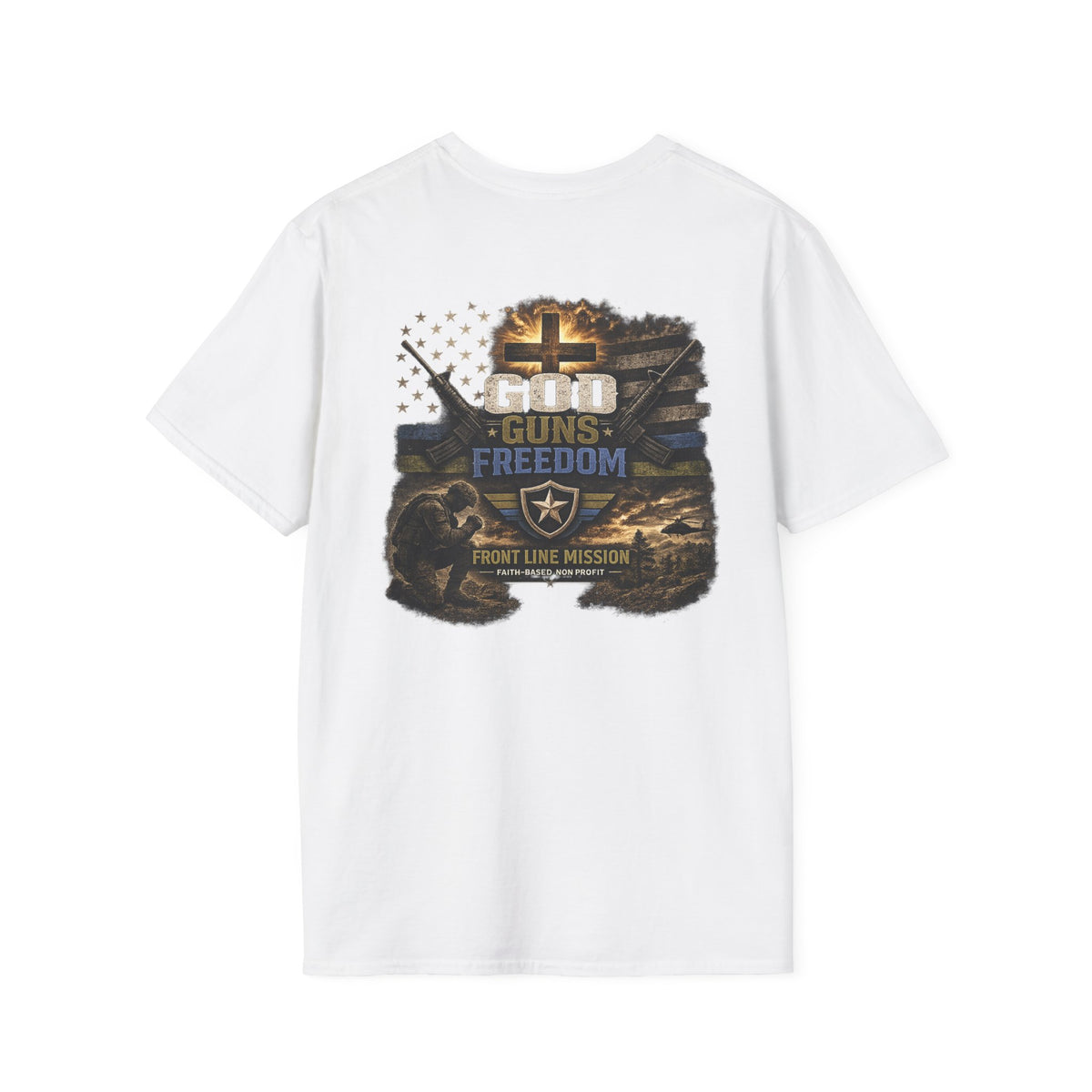Florida Front Line Mission Tee — Small Chest Logo Volunteer/Charity T-Shirt